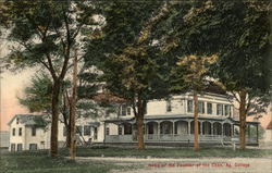 Home of Founder of Connecticut Agricultural College Postcard