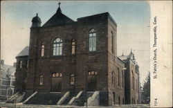 St Patrick's Church Thompsonville, CT Postcard Postcard Postcard