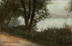 Lake Scene Twin Lakes, CT Postcard Postcard Postcard