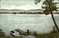 Looking North West, Lake Washinee Postcard