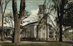 St. John's Episcopal Church and Parsonage Postcard