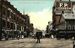 East Main Street Waterbury, CT Postcard Postcard Postcard