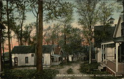 View of Camp Ground Willimantic, CT Postcard Postcard Postcard