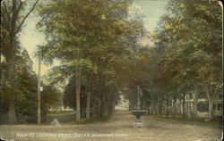 Main Street looking East Postcard