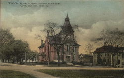 TownHall and Post office Postcard