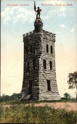 Winchester Soldiers' Monument Winsted, CT Postcard Postcard Postcard