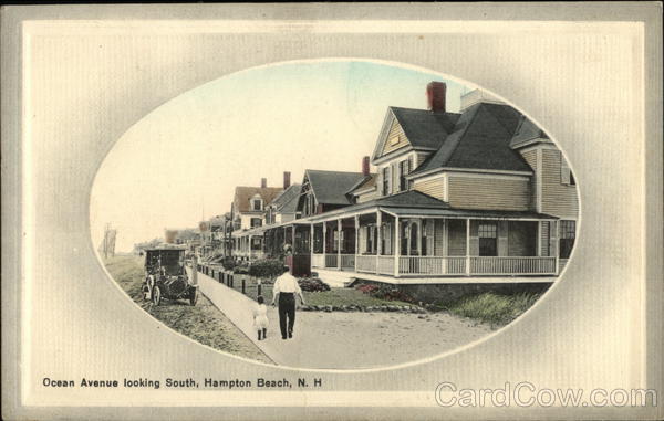 Ocean Avenue Looking South Hampton Beach New Hampshire
