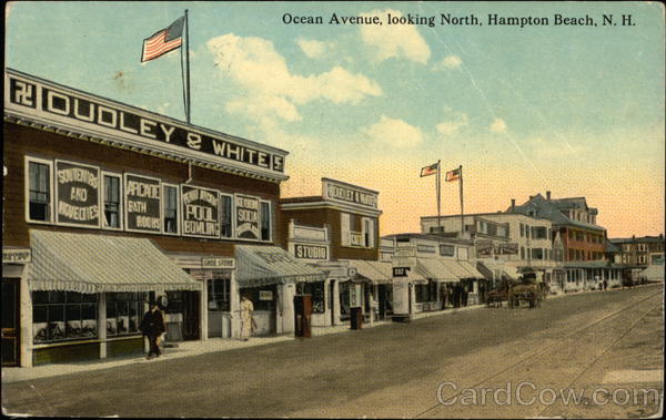 Ocean Avenue, looking North Hampton Beach New Hampshire