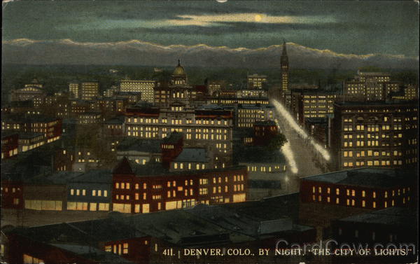 City by Night Denver Colorado