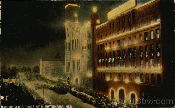 Aksarben Parade at Night Omaha Nebraska