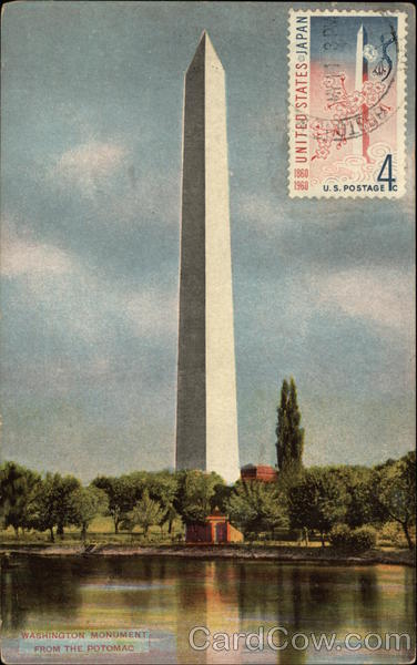 Washington Monument from the Potomac District of Columbia