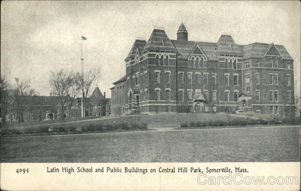 Latin High School and Public Buildings on Central Hill Park Somerville Massachusetts