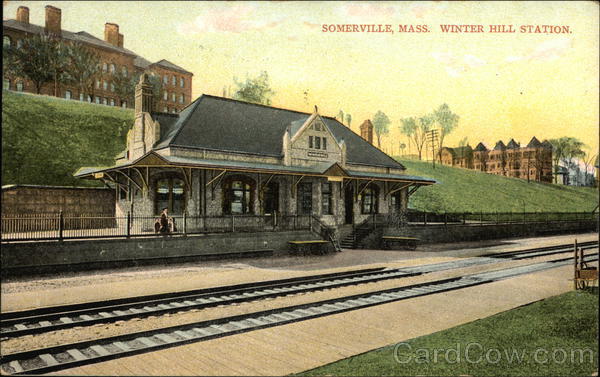 Winter Hill Train Station Somerville Massachusetts
