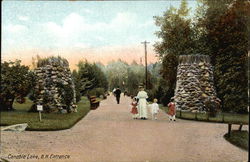 Entrance to Canobie Lake Postcard