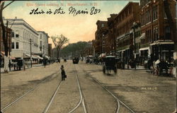 Elm Street Looking N. Manchester, NH Postcard Postcard Postcard