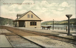 New B & M RR Station Postcard