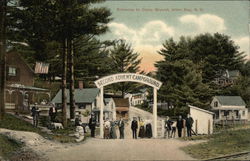Entrance to Second Advent Campground Postcard