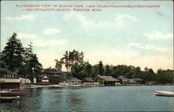 Waterfront View of Beacon Park Postcard