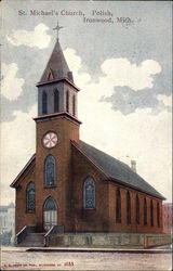 St. Michael's Church - Polish Ironwood, MI Postcard Postcard Postcard