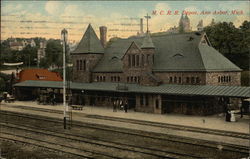 M.C.R.R. Depot Ann Arbor, MI Postcard Postcard Postcard