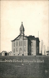 High School Mayville, MI Postcard Postcard Postcard