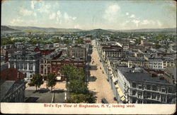 Bird's Eye View of City, Looking West Binghamton, NY Postcard Postcard Postcard