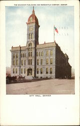Street View of City Hall Denver, CO Postcard Postcard Postcard