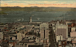 Looking East from Fairmount Hotel Postcard