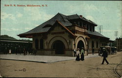 Erie RR Station Middletown, NY Postcard Postcard Postcard
