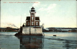 Hudson and Athens Lighthouse on the Hudson New York Postcard Postcard Postcard