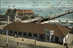 Pleasure Pier and Water View Postcard