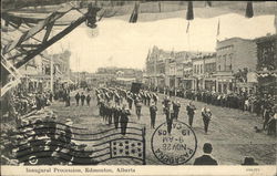 Street View of Inaugural Procession Postcard