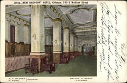 New Brevoort Hotel - Lobby Chicago, IL Postcard Postcard Postcard