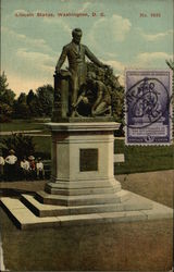 Lincoln Statue Postcard