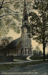 SEcond Congregational Church Berlin, CT Postcard Postcard Postcard