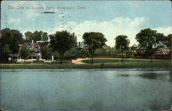 The Lake at Seaside Park Bridgeport, CT Postcard Postcard Postcard