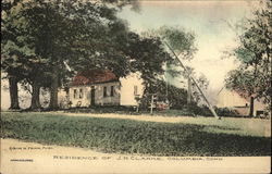 Residence of J. N. Clarke Columbia, CT Postcard Postcard 
