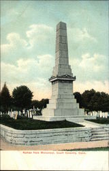 Nathan Hale Monument Postcard