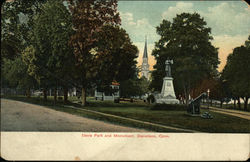 Davis Park and Monument Danielson, CT Postcard Postcard Postcard
