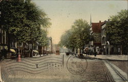 Main Street, East from White Street Danbury, CT Postcard Postcard Postcard