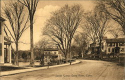 Residential Street Scene Postcard