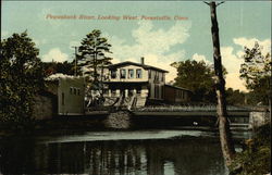 Pequabuck River, looking West Postcard