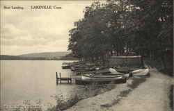 Boat Landing Lakeville, CT Postcard Postcard Postcard