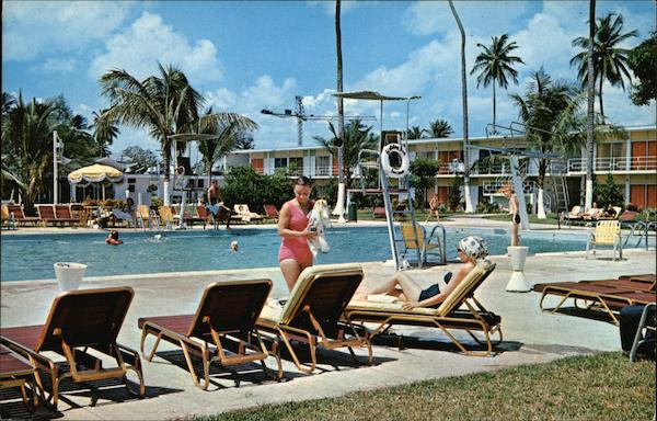 Poolside Scene, The Holiday Inn Hotel San Juan Puerto Rico