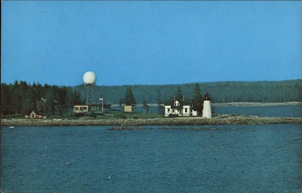 Light House and Astronautics Station Prospect Harbor Maine
