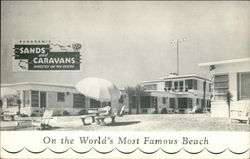 Sands and Caravans Beach Motel Postcard