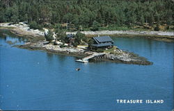 The Inn With A Bridge - Treasure Island East Boothbay, ME Postcard Postcard Postcard