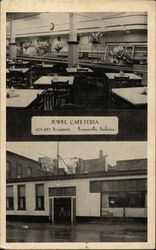 Jewel Cafeteria EVansville, IN Postcard Postcard Postcard