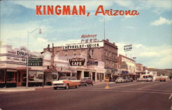 Andy Devine Street and Highway 66 Kingman, AZ Postcard Postcard Postcard