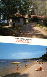 Pine Acres Hotel North Windham, ME Postcard Postcard Postcard